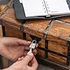 ABUS Titalium 64TI/20 hänglås – set med 2, lika nyckel – låskropp tillverkad av specialaluminium – härdat stålbygel – ABUS – säkerhetsnivå 3 – silver #4