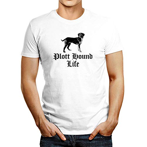 Idakoos Plott Hound Life T-Shirt L White