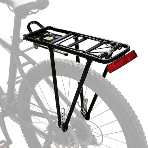 Porte-bagages de vélo universel réglable charge 50 kg pour VTT 26 à 29 pouces avec réflecteur