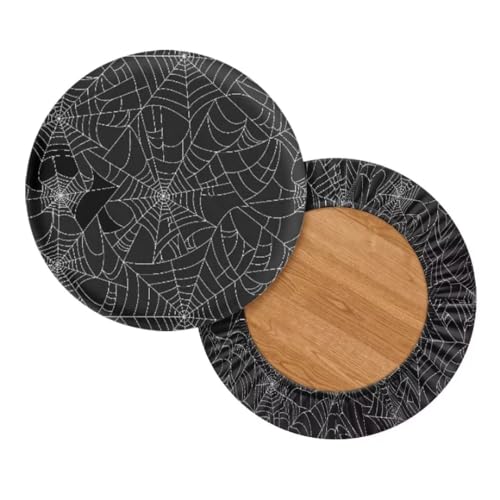 Jeiento Galaxy Space Capas redondas elásticas redondas para bancos de bar com faixa elástica para ca