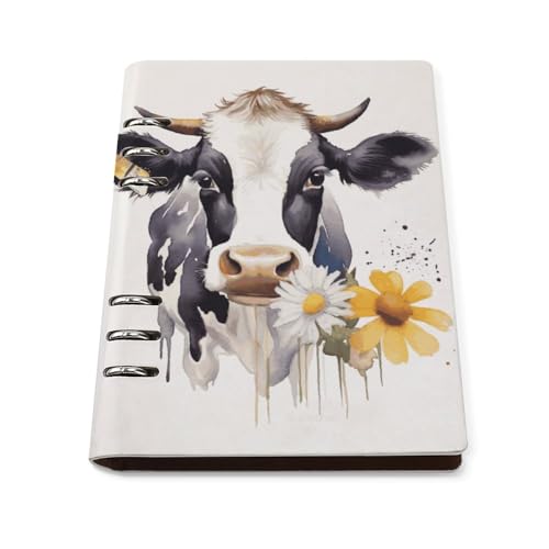 Cuaderno A5 recargable para escribir un diario cómodo con diseño plano