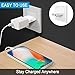 4 Pack European to US Plug Adapter, 220V to 110V Adapter Plug Converter, Travel Adapter European to American, Canada, Mexico, Type A, White