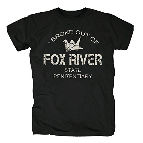 TSP Fox River Camiseta para Hombre T-Shirt M Negro
