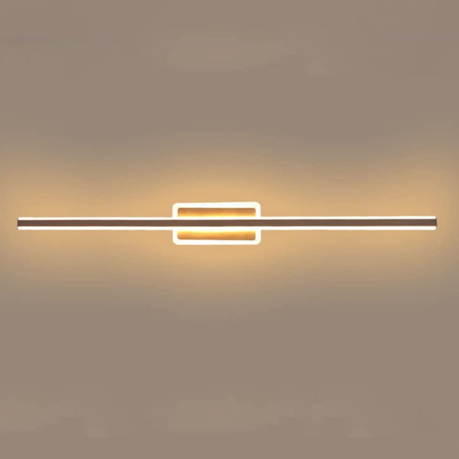 HCZKIUJY Wall lamp, Wall Light LED Ceiling Sconce Modern Long Strip Lantern Indoor Home Mounted Minimalist Lamp Bedroom Dresser (-60CM)