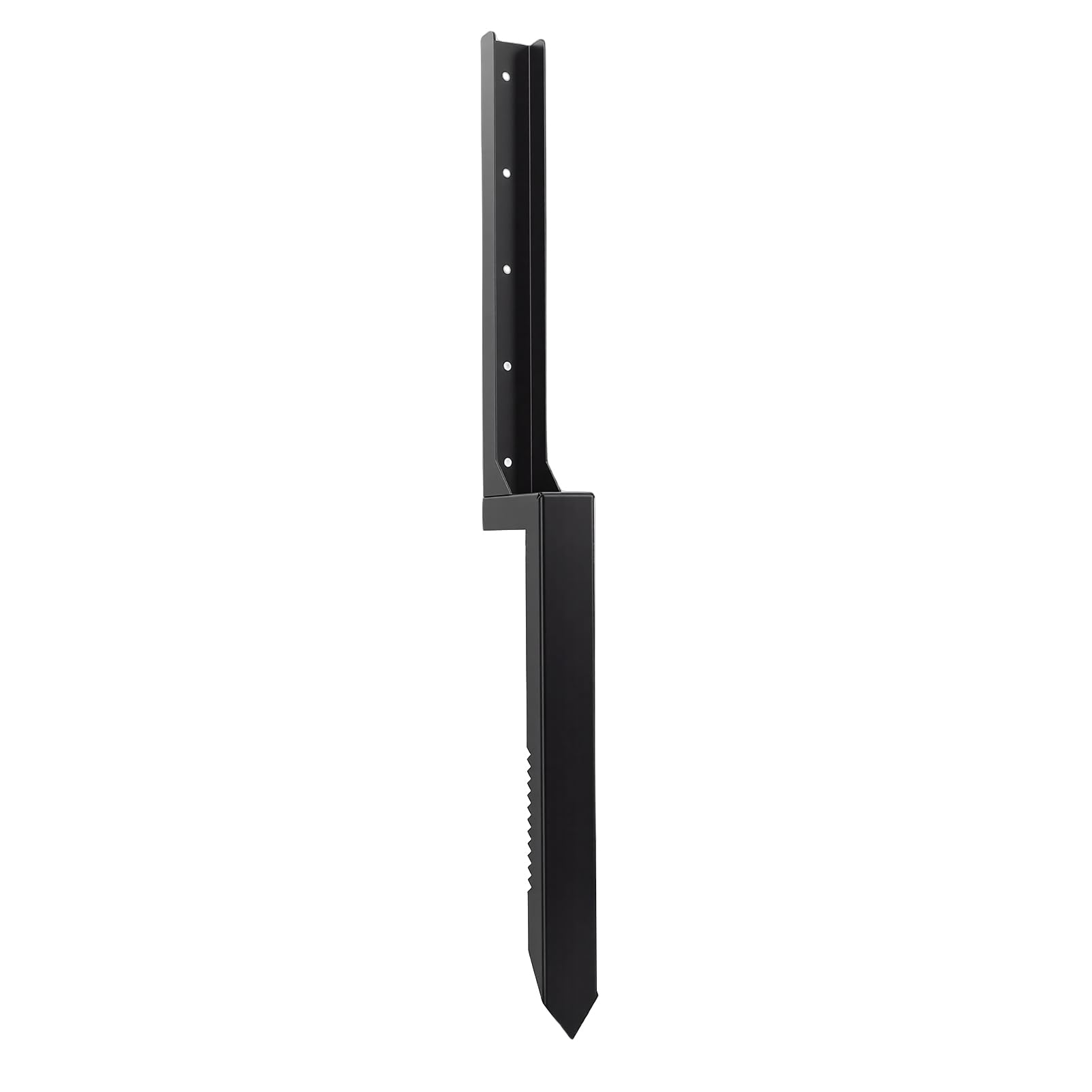 Kit de Reparación de Postes de Valla de Acero Resistente, Estacas de Anclaje de 33,86 Pulgadas con Placa Inferior Cruciforme para Anclaje Seguro, para Vallas de Madera, Puertas de Buzones,