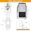 Universal Ceiling Fan Remote Control and Receiver Kit Compatible with Hunter 99122 99123 99600 99770 99813 99392,3-Speed Light Dimmer with Wall Mount Bracket