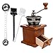 Dancepandas Molinillo de Café Manual Vintage Coffee Grinder Manual Molinillo de Mano con Cepillo Limpio Y Cuchara de Cafe, Regalo para los Amantes del Café