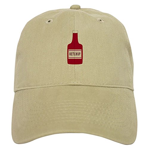 CafePress Ketchup Bottle Unique Adjustable Baseball Hat Khaki