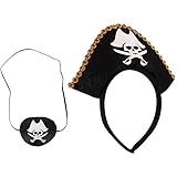 taianle Piratenhut Halloween Piratenkopfschmuck Diamant