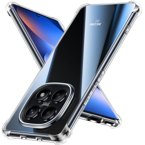 FLLAO Funda para Xiaomi Redmi Note 15 4G/5G, Transparente