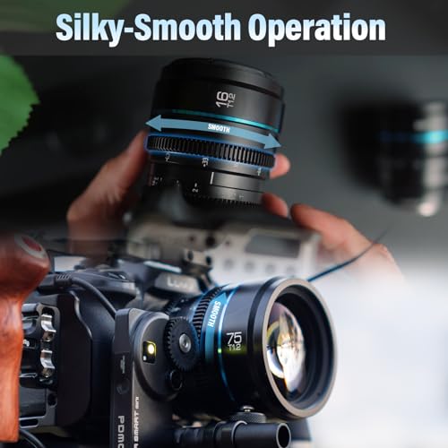 Image of SIRUI Night Walker 16mm & 75mm T1.2 Cine Lens Set, X Mount, Black | 16mm for immersive wide shots and 75mm for portraits, close-ups, and strong subject separation.