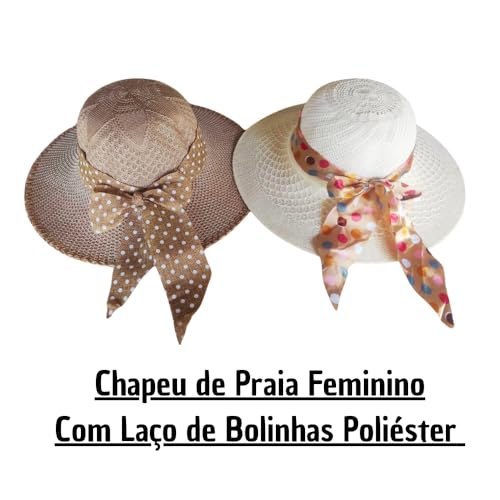 Chapéu Feminino para Sol com Aba Larga, Chapéu de Praia Feminino Proteção Contra o Sol, Chapéu Femin
