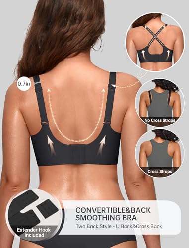 Image of OEAK Women Value Series Jelly Bras Wireless Pushup Convertible Bra | Everyday Essentials,Comfortable Bralettes,No Underwire,Full Coverage,Support Lift,Tshirt,Soft,Seamless,Scalloped