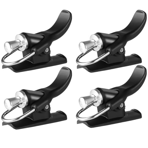 4 Pieces Fishing Casting Triggers with Cable Ties, Surf Casting Assist, Beach & Shore Fishing Aid with Fixed Spool Support