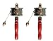 DMtse 2 X Tibetan Buddhist Om Mani Padme Hum Functioning Mini Handheld Prayer Wheel with Mantra Scroll