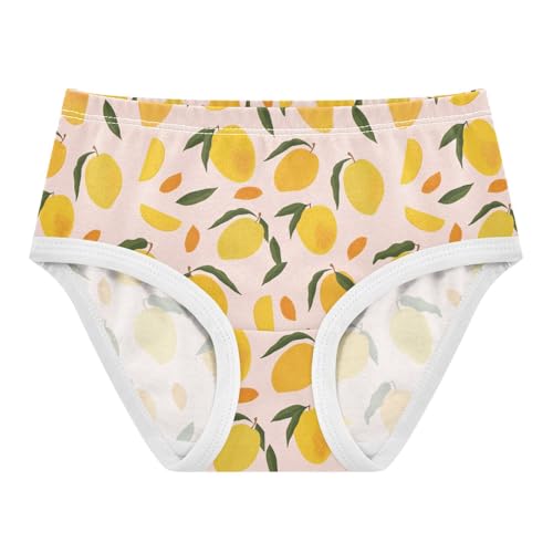 Little Girls' Soft Cotton Underwear Kids Breathable Comfort Mango Panties Briefs Toddler