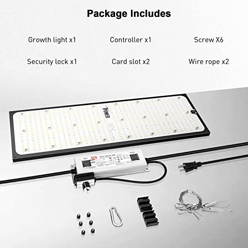 Ipower GLLEDXRP3000EV1 2024 3000W Led Grow Light, Full Spectrum Plant Lamp With Samsung Lm301D Diodes & Meanwell Driver Dimmable For 3X4/2X4 Grow Tent thumb #5