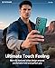 FNTCASE for Samsung Galaxy S25-FE Case: Military Grade Drop Proof Protection Mobile Cover with Kickstand | Matte Textured Rugged Shockproof TPU | Protective Sturdy Phone Case Green