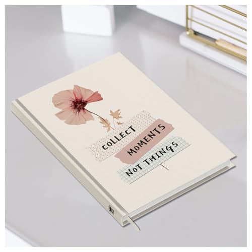 Image of Hard Bound Notebook for Girls & Women | A5 Ruled Journal | 192 Pages | 80 GSM Premium Paper | Designer Laminated Cover | Ribbon Bookmark | Notebook for School, College, Office, Journaling & Note Taking (DM4005)
