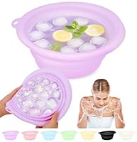 Musiwanna Face Ice Bath Bowl, Silikon Faltbares Waschschüssel für Gesicht, Eisbadschale Gesicht, Portable Face Ice Bath Folding Washbasin, Quick Cooling Wash Basin für den Heimgebrauch oder Unterwegs