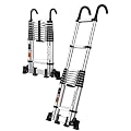 Telesladder Telesladders Multi-Purpose Extendable Ladder Telesladder Extra Tall Telescoping Ladder 7.5Ft/11.5Ft/15.5Ft/18Ft/20Ft/23Ft, Aluminum Extension Folding Ladder with Hook &