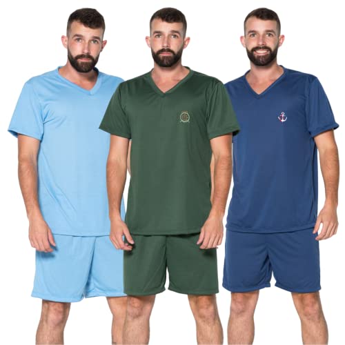 Kit 5 Pijama Masculino Short Conjunto Linha Noite Curto Blusa Adulto