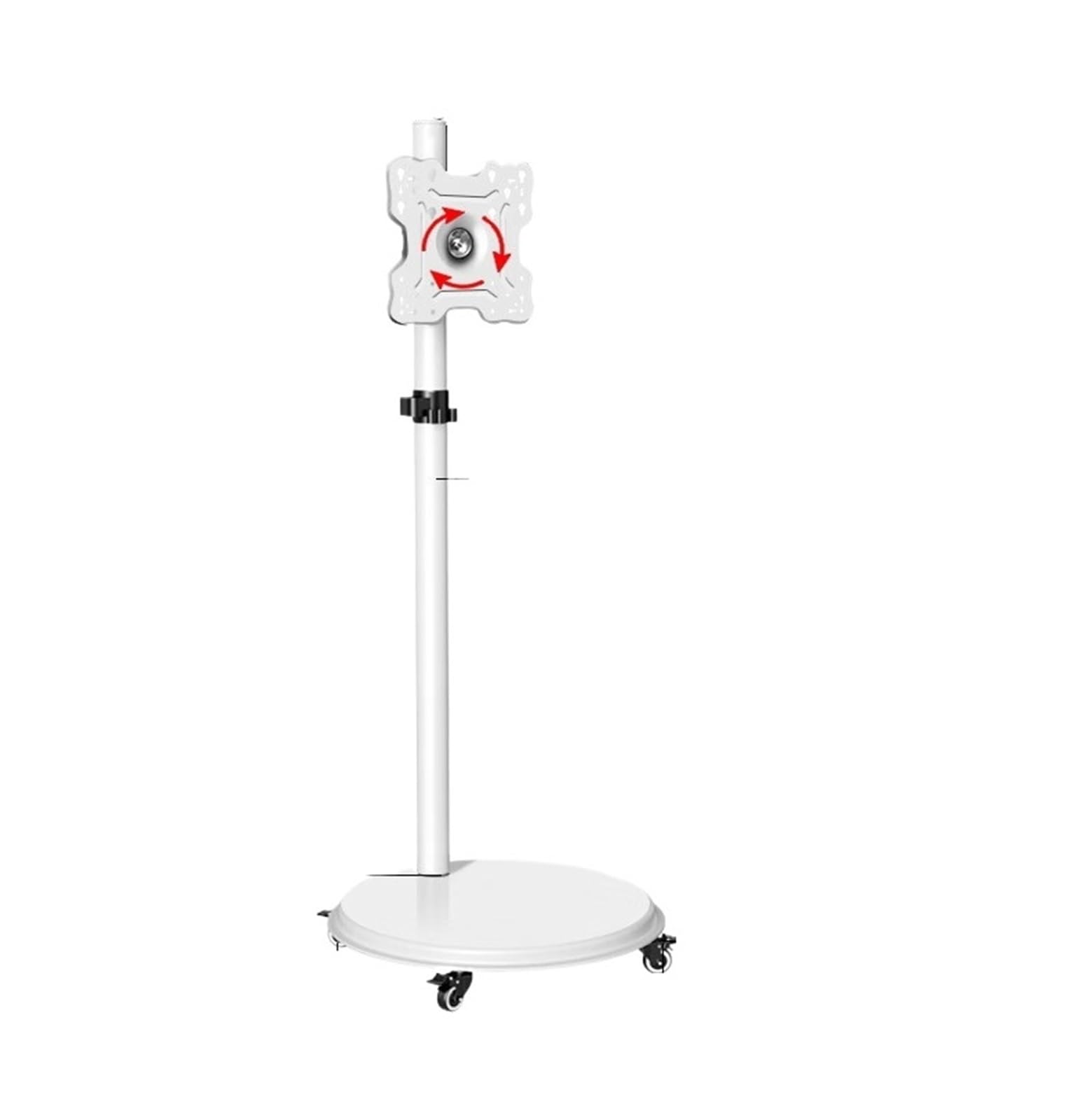 Support écran mobile réglable en hauteur et extensible pour moniteur