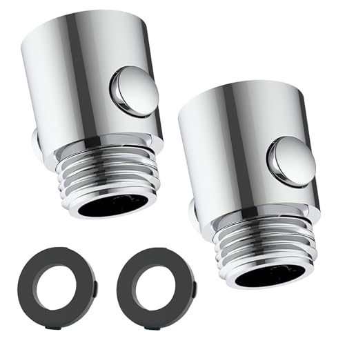 2 Stück Duschkopf Absperrventil, G1/2 Durchflussbegrenzer Dusche Eckventil Wasserstopper, Wasserdurchfluss Regelventil Absperrventil für Wassereinsparung für Dusche Head Handbrause