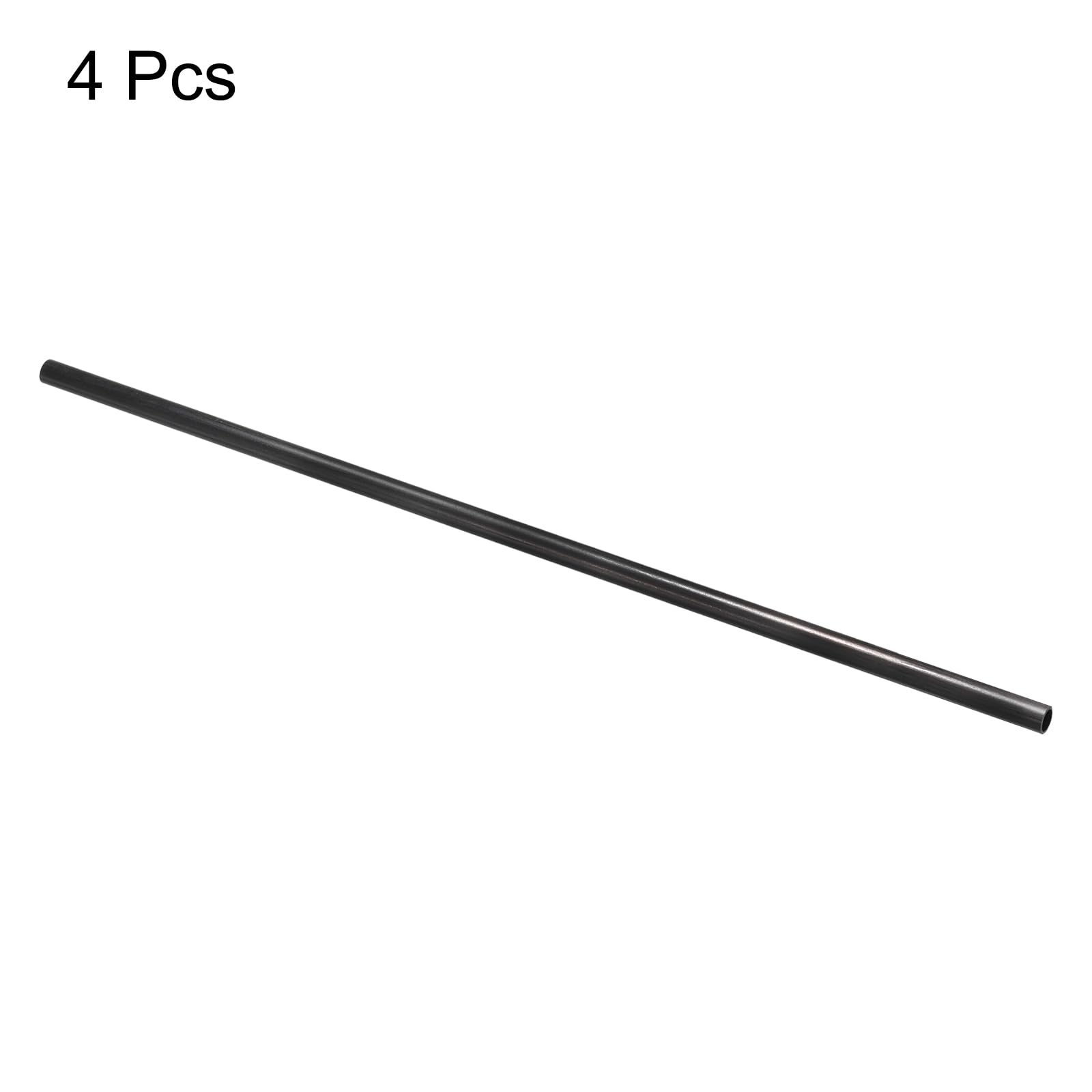QUARKZMAN 4Pcs Tubes en Fibre de Carbone 6 x 8 x 500mm pour avion RC, Cerf-Volant, Tube d'Aile de Quadcoptère