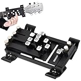 Grtheenumb Guitar Chord Pressers Guitar Aid Lernstarter, Akkordtrainer Nicht NUTZLICH, CALLOUSE zu entwickeln, One-Touch-Akkordezubehör für Liebhaber Anfängergeschenk, Schwarz