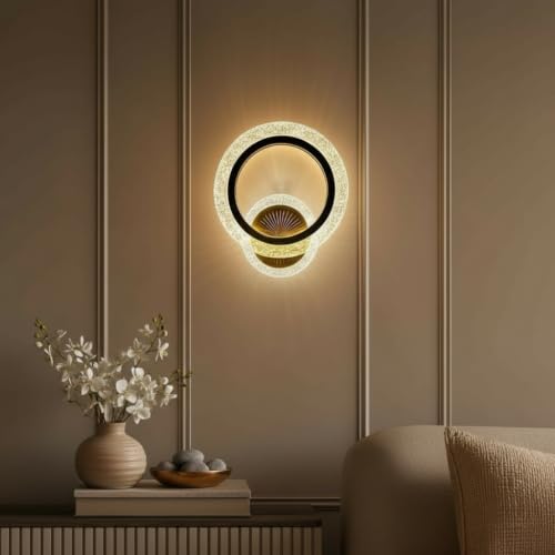 Image of Lyse Decor Wall Lights for Home Decoration LED Wall Light with 3 Color Modes, Easy Installation, Ideal for Modern Interiors, Bedroom, Living Room, Hallway, Office (1, WL85 O)