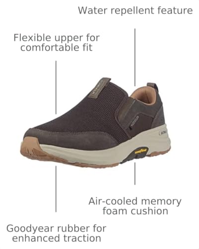 Image of Skechers Men's Go Walk Outdoors Andes Sneaker | Air-Cooled Memory Foam Insole, Ultra Go Cushioning, Water Repellent, Goodyear Rubber Outsole