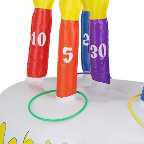 Anelli Gonfiabili Torta di Compleanno Toss Gioco