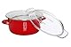 Premier Housewares 102114 Deep Fryer Friteuse, emaille, 5 liters, rot, 33 x 27 x 16 cm