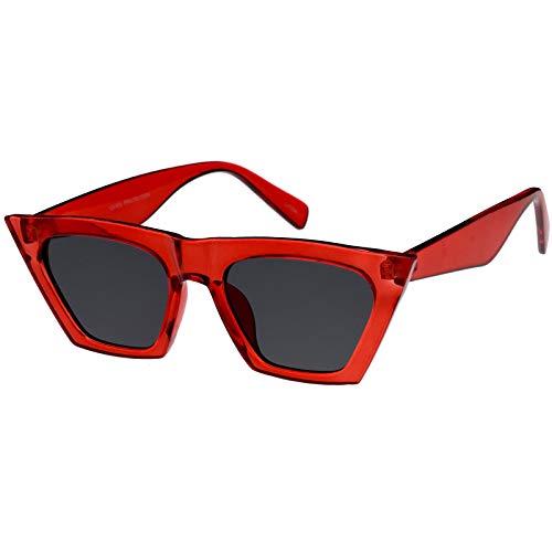 zeroUV Oversize Wide Arm Square Lens Exaggerated Cat Eye Sunglasses 51mm3