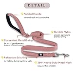 FURRYFECTION Reflective Dog Collar and Leash Set with Quick Release Buckle, Padded with Neoprene Adjustable Nylon Dog Collar for Small Medium and Large Dogs (Medium Collar+5FT Leash, Pink) - Image 3