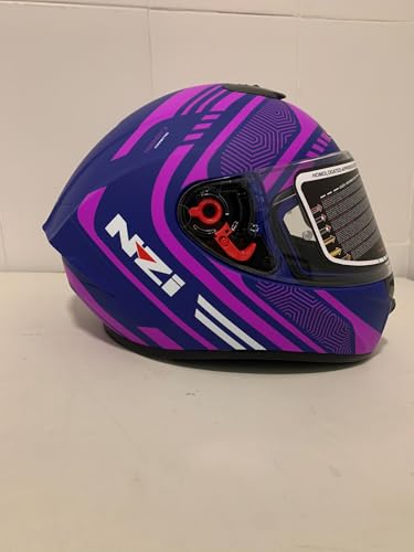 Casco Integral NZI Trendy 2 Connected Dark Rosa Lila Mate Talla M