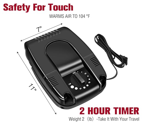 Portable Electric Shoes Boots Dryer and Warmer with Folding and Drying Adjustable Rack2