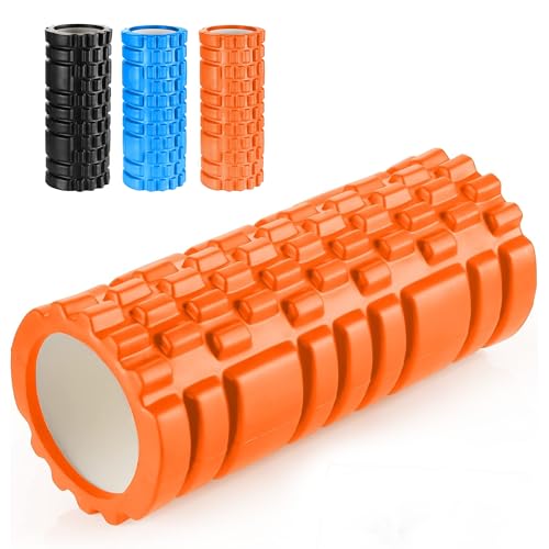 Foam Roller for Gym Equipment - Lightweight Orange Foam Roll