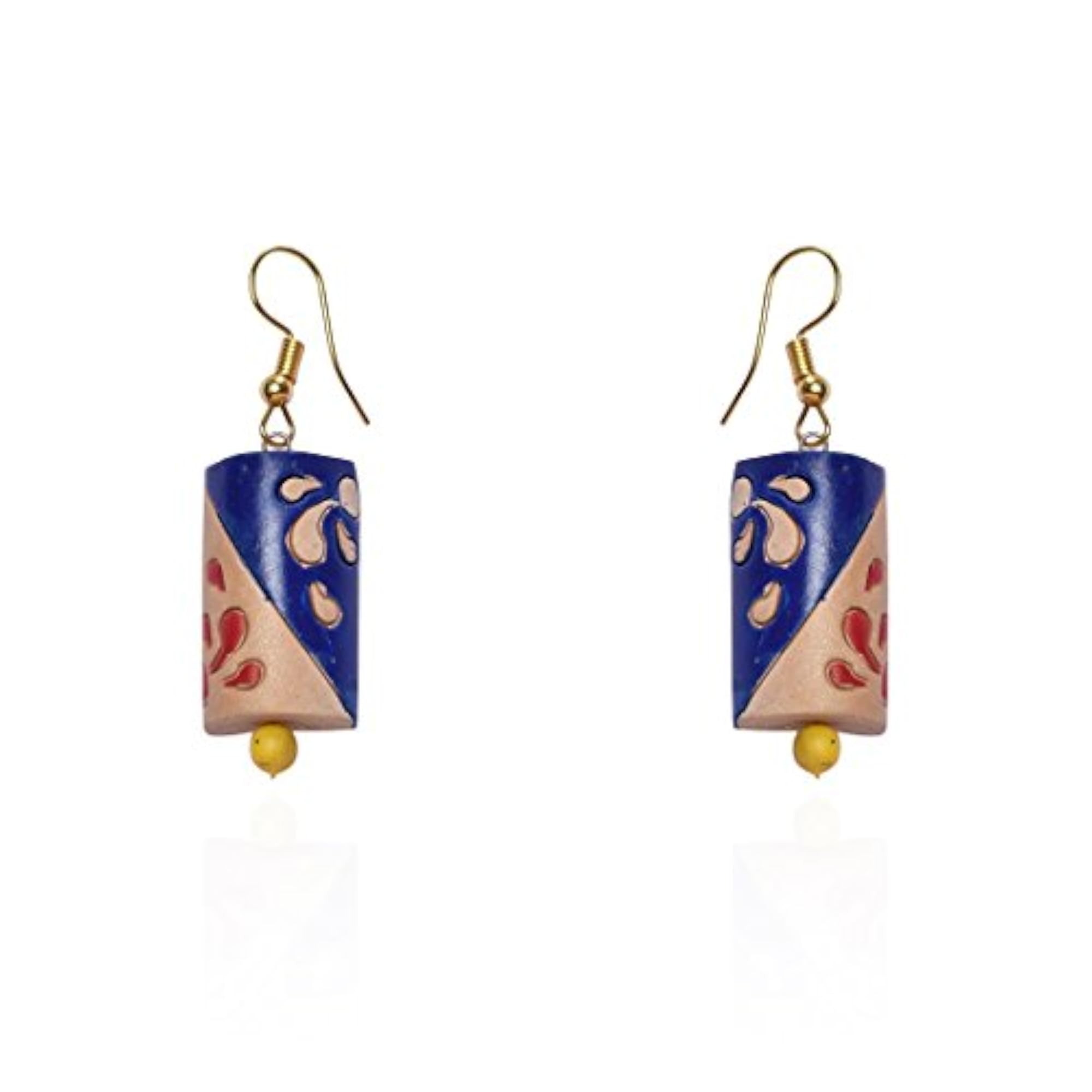 Women's Blue Terracotta Strand Necklace Set