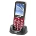 Produktbild Olympia 2220 Joy II Handy für Senioren ohne Vertrag Seniorenhandy Tastenhandy mit großen Tasten lauter Klingelton Kamera 2,4" Farbdisplay Mini SIM Tischladestation Rot