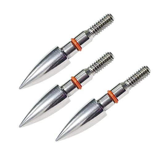 Image of 100 /125 /150 /200 /300 Grains Archery Field Points Practice Field Tips, Archery Target Practice Hunting Arrow Tip for Recurve, Compound Bow Crossbow, Stainless Steel Screw in Broadheads