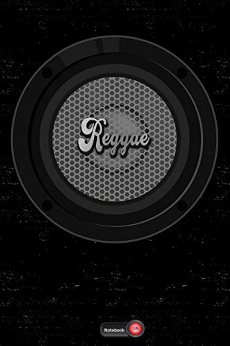 Reggae Notebook: Boom Box Speaker Reggae Music Journal 6 x 9 inch 120 lined pages gift