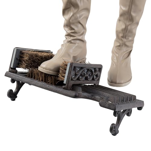 Boot Scraper Outdoor Shoe Brush with Flaps,Cleaning Heavy-Duty Shoe Cleaner and Boot Scrubber for Mud,Dirt, Snow,Durable Weather-Resistant Outdoor Shoe Cleaning Tool