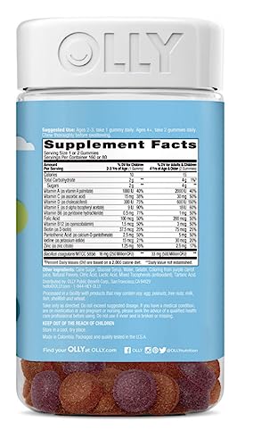 image for OLLY Kids Multivitamin + Probiotic 160 Gummies (2pack) Gummy, Digestiv