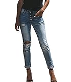 eißverschluss mit Knopfverschluss, spezielles Bunddesign fällt auf. Und der dünne, elastische Po-Lift lässt Ihre Hüften und Beine schöner aussehen.