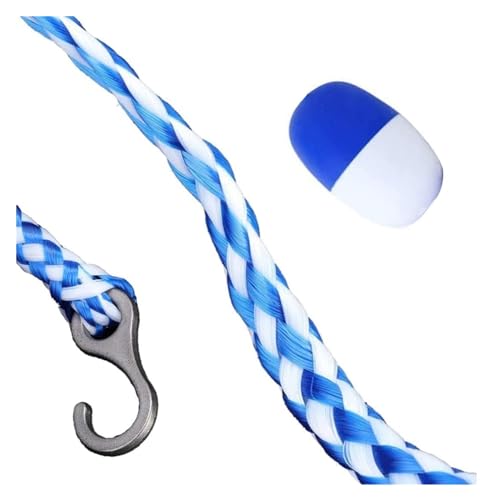 Conspicuous Swimming Pool Safety Rope Float Lane Divider, Pool Rope Floats with 2 Hooks for Swimming Pool Deep Shallow End Divider,Buoy Demarcation Line