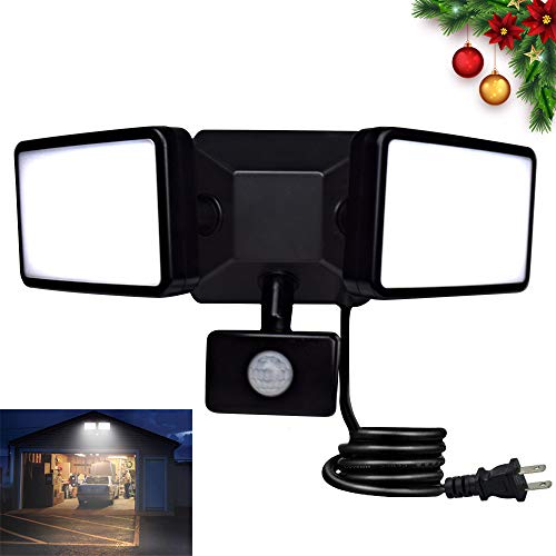 DLLT LED Motion Sensor Flood Light Outdoor-20W Pir Sensitive Security Lights Wall Fixture