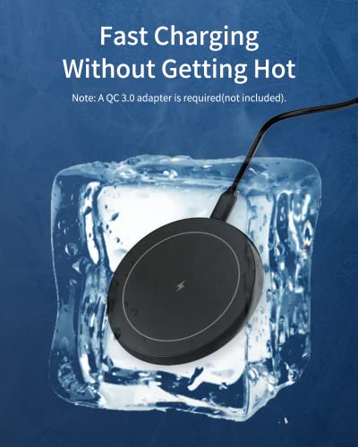 Kpon Wireless Phone Charger For Popsocket/Otterbox/Thick Cases Up To 10Mm - 15W Max Wireless Phone Charging Station, Compatible With Iphone 14/13/12(Adapter Not Include) #TOP6