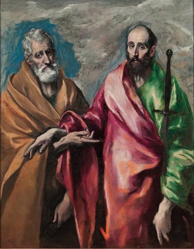 Toile Saint Pierre et Saint Paul par El Greco 60x90cm pour habiller un grand mur blanc vide.